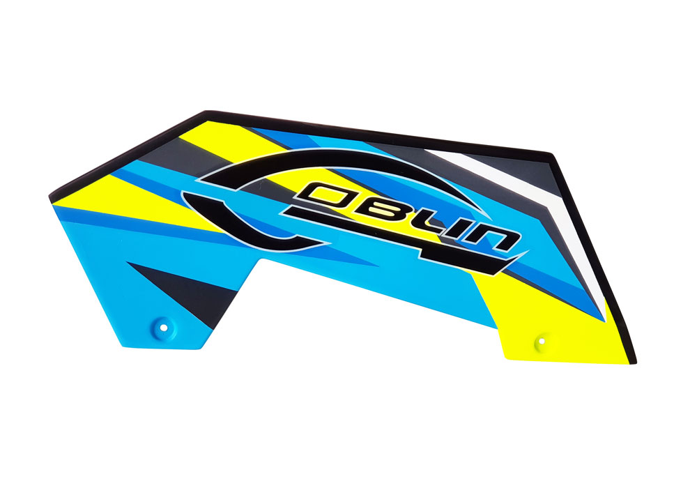 Carbon Fiber Low Side Frame Right Yellow/Blue